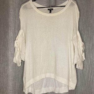 Express white knit top, lightweight sweater
